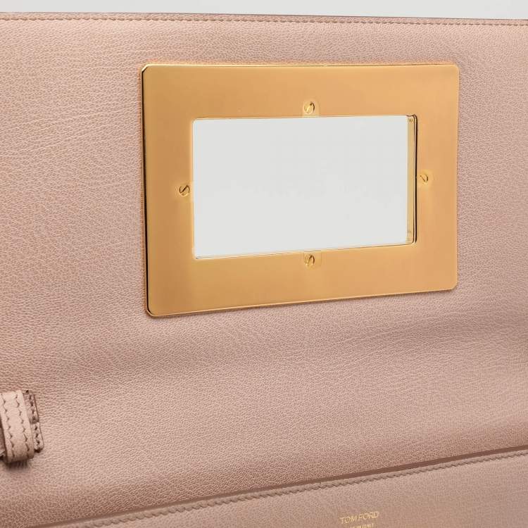 Pre Owned Tom Ford Beige Leather Natalia Shoulder Bag