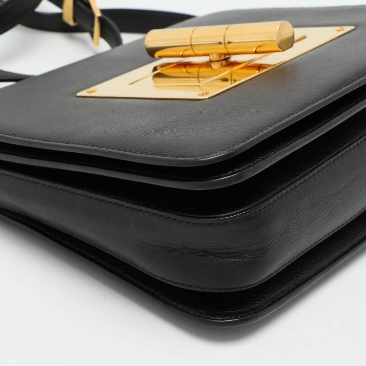 Pre Owned Tom Ford Black Leather Natalia Crossbody Bag