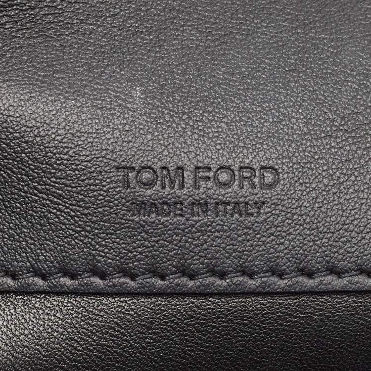 Pre Owned Tom Ford Red/Black Leopard Print Fabric Natalia Chain Shoulder Bag