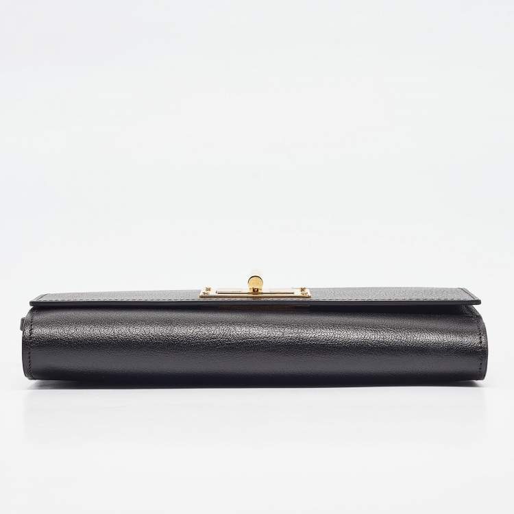 Pre Owned Tom Ford Black Leather Natalia Clutch Bag