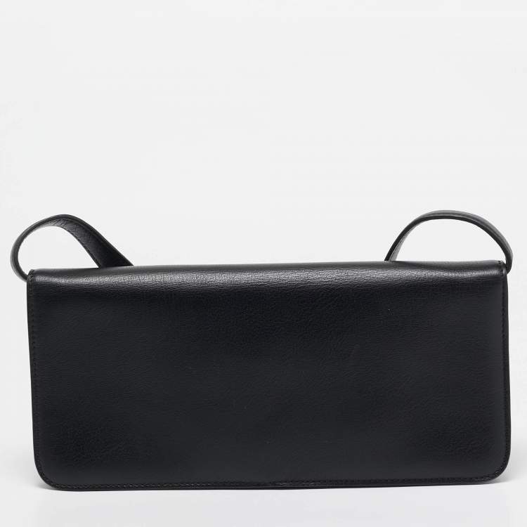 Pre Owned Tom Ford Black Leather Natalia Long Clutch Bag