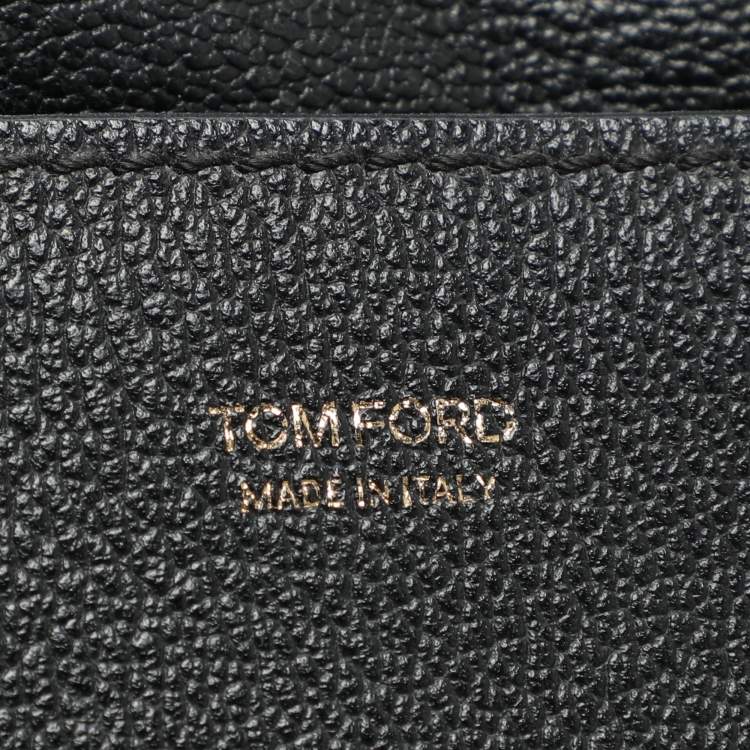 Pre Owned Tom Ford Black Leather Jennifer Shoulder Bag