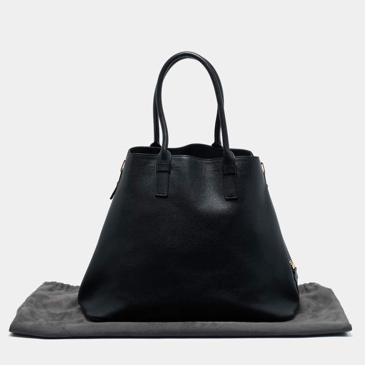 Pre Owned Tom Ford Black Leather Jennifer Tote