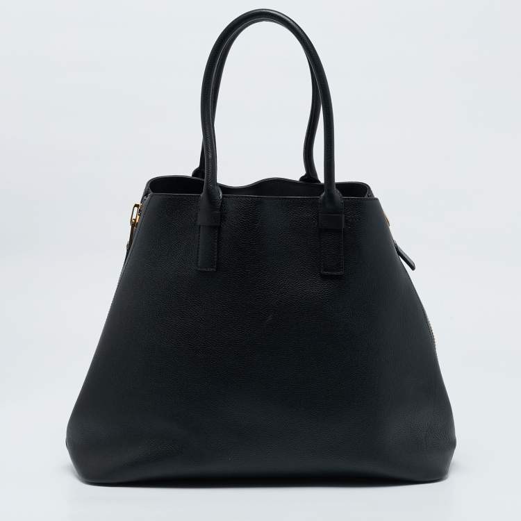 Pre Owned Tom Ford Black Leather Jennifer Tote