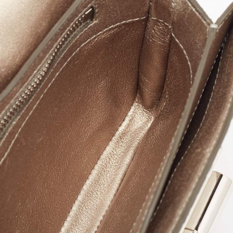 Pre Owned Tom Ford Silver Python Small Natalia Crossbody Bag
