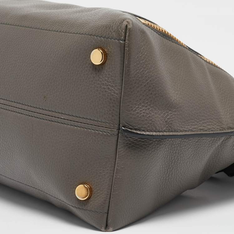 Pre Owned Tom Ford Grey Leather Alix Shoulder Bag