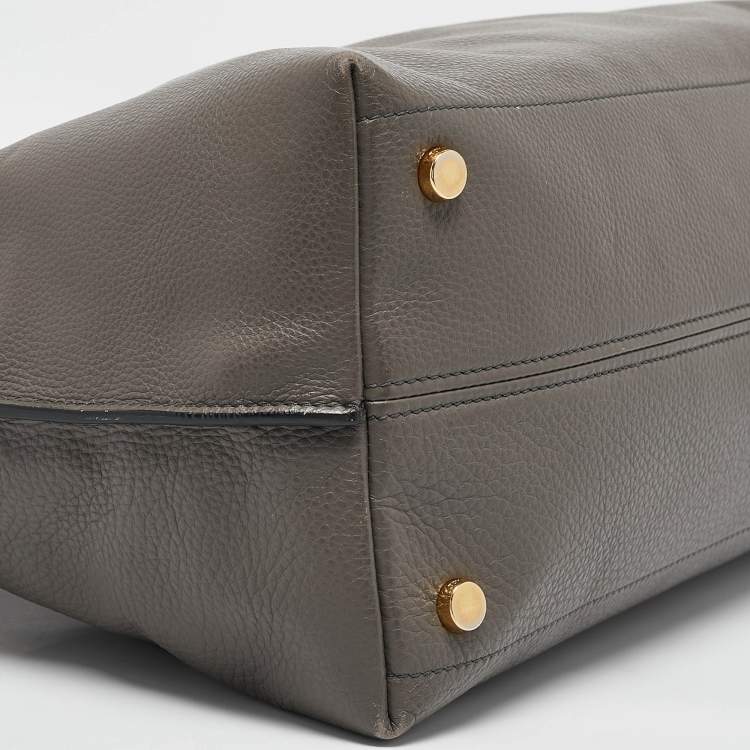 Pre Owned Tom Ford Grey Leather Alix Shoulder Bag