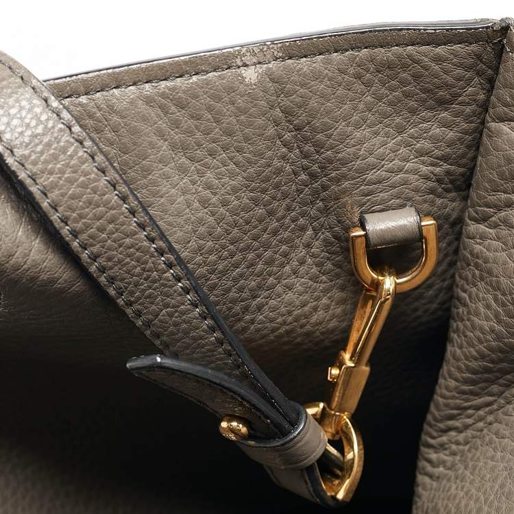 Pre Owned Tom Ford Grey Leather Alix Shoulder Bag