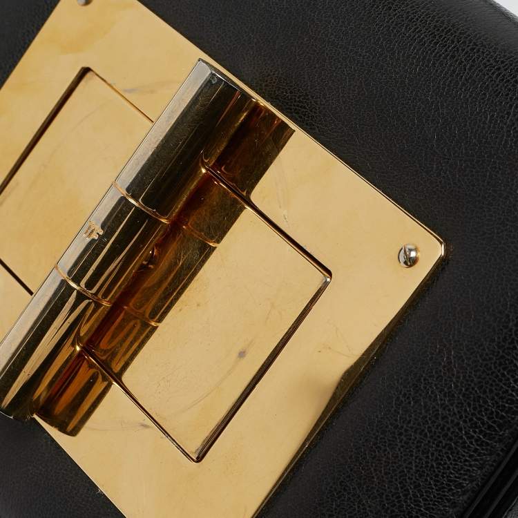 Pre Owned Tom Ford Black Leather Small Natalia Crossbody Bag