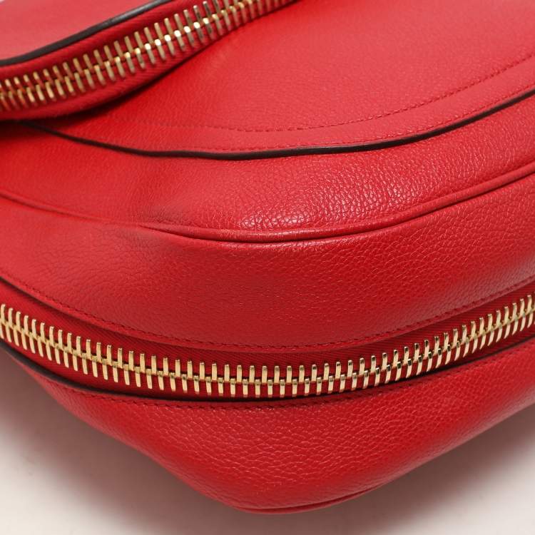 Pre Owned Tom Ford Red Leather Jennifer Shoulder Bag