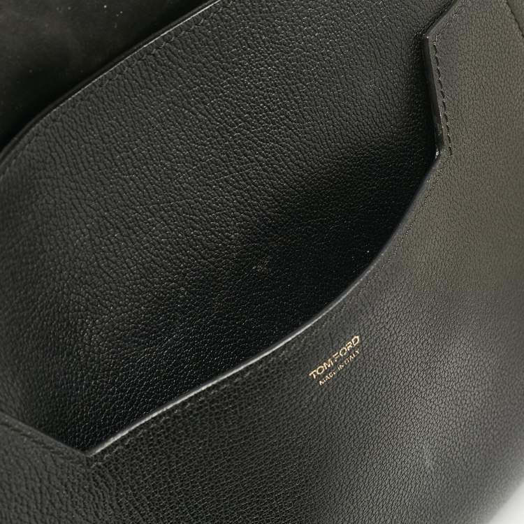 Pre Owned Tom Ford Black Leather Jennifer Shoulder Bag