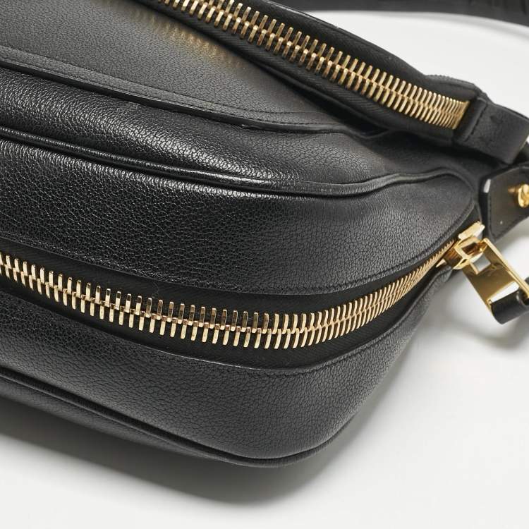 Pre Owned Tom Ford Black Leather Jennifer Shoulder Bag