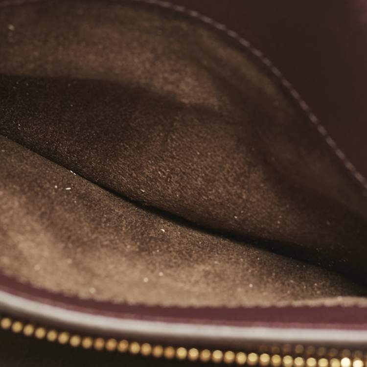Pre Owned Tom Ford Burgundy Leather Small Natalia Crossbody Bag