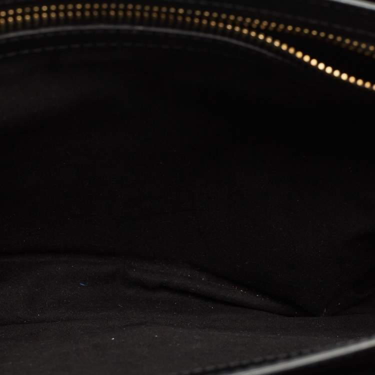 Pre Owned Tom Ford Black Shine Alligator Large Natalia Shoulder Bag
