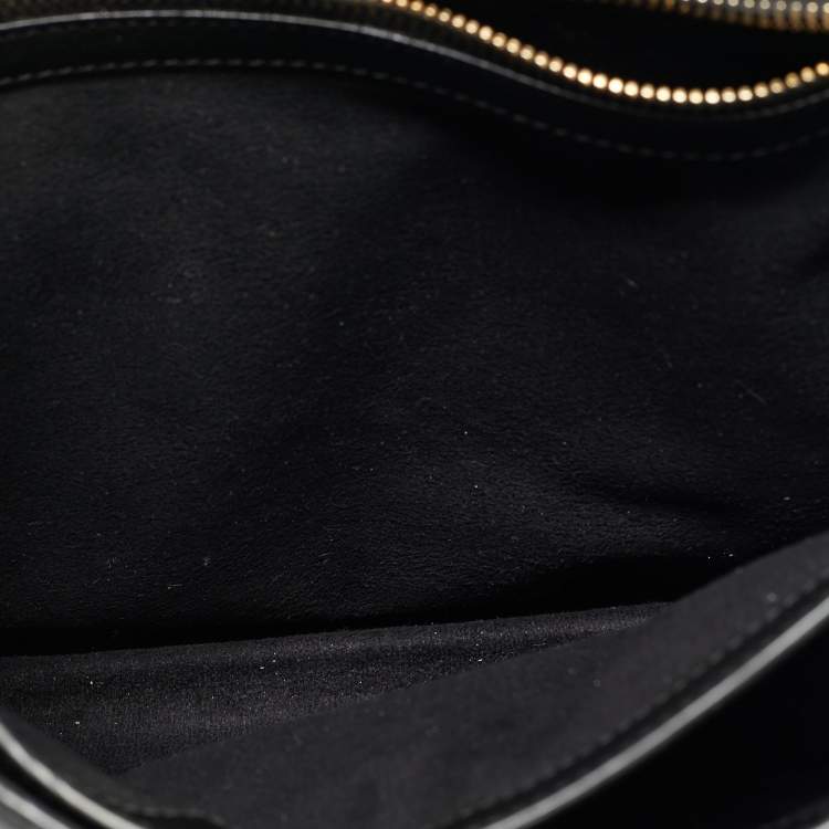 Pre Owned Tom Ford Black Leather Large Natalia Shoulder Bag