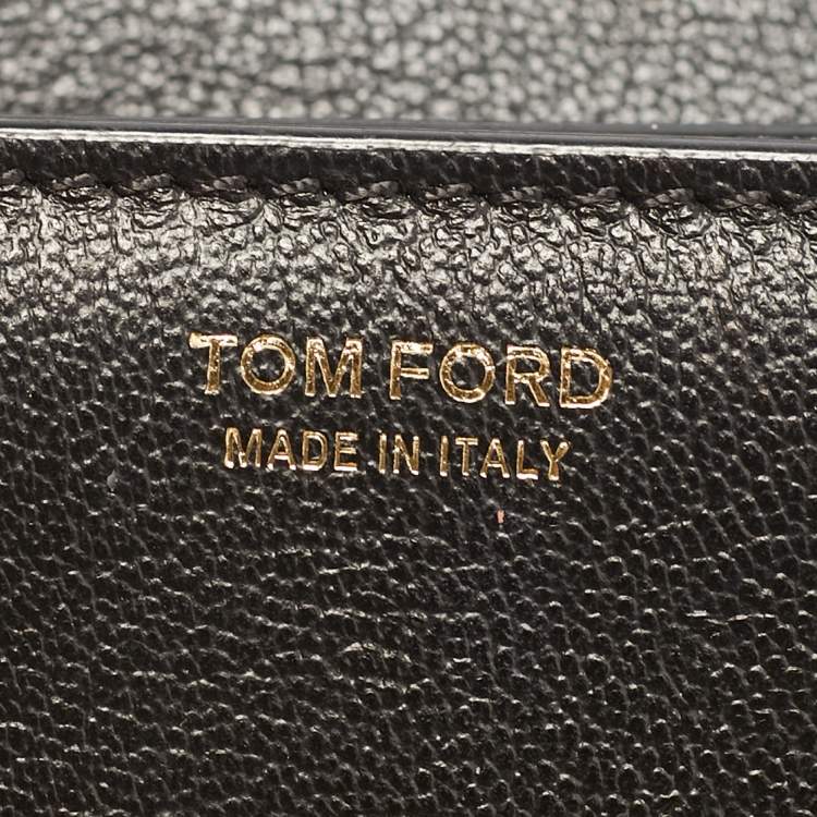 Pre Owned Tom Ford Black Leather Small Natalia Crossbody Bag