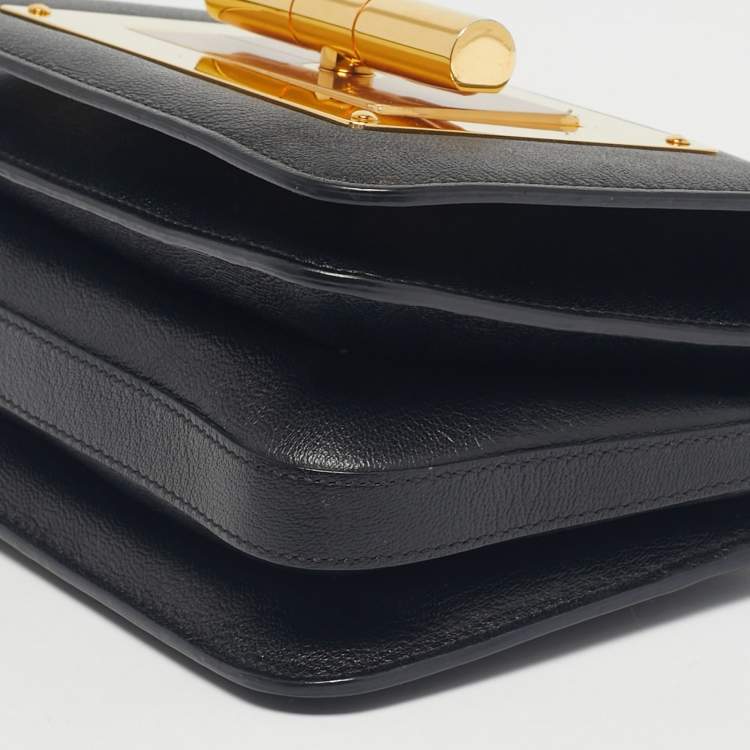 Pre Owned Tom Ford Black Leather Small Natalia Crossbody Bag