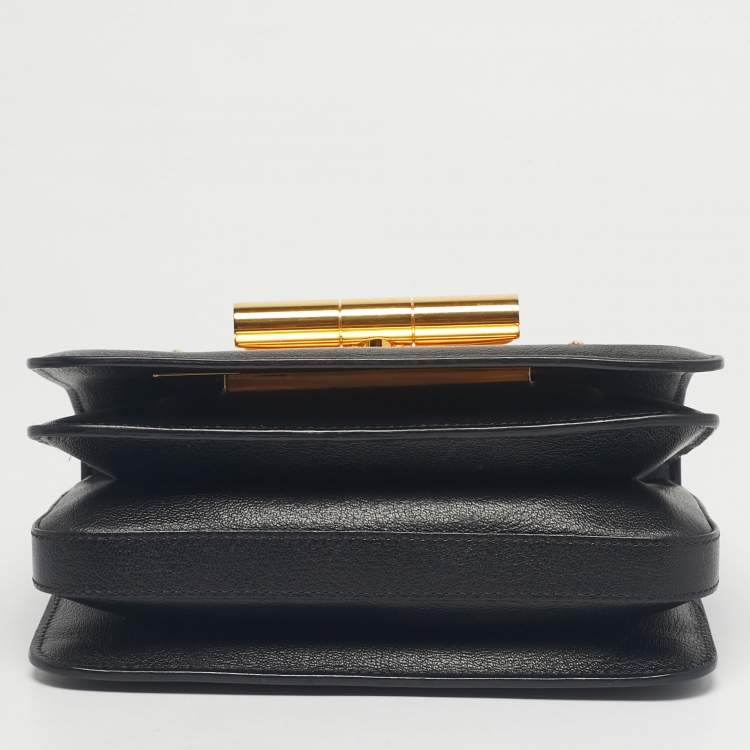 Pre Owned Tom Ford Black Leather Small Natalia Crossbody Bag