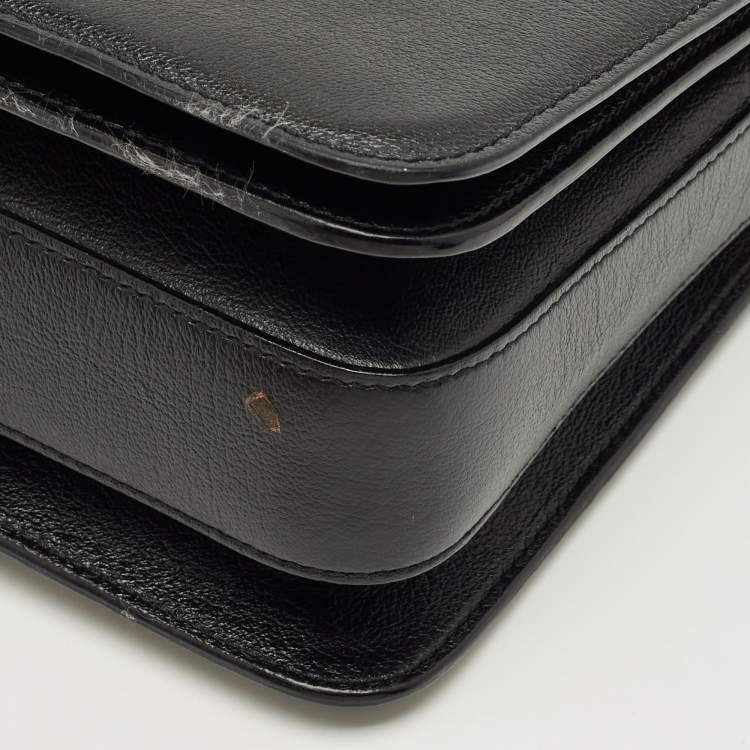 Pre Owned Tom Ford Black Leather Large Natalia Shoulder Bag