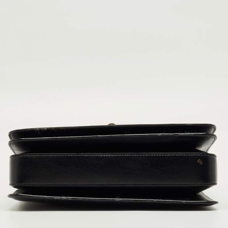 Pre Owned Tom Ford Black Leather Large Natalia Shoulder Bag