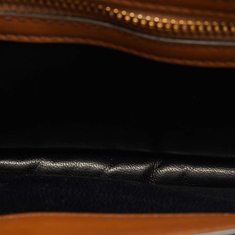 Pre Owned Tom Ford Ombre Brown Leather Small Natalia Crossbody Bag