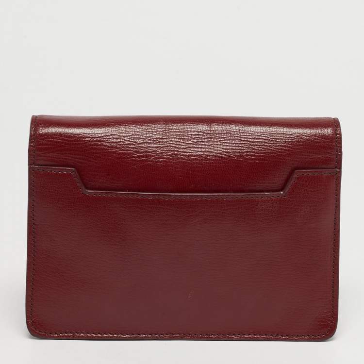 Pre Owned Tom Ford Natalia Red Leather Crossbody Bag