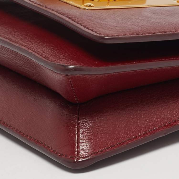 Pre Owned Tom Ford Natalia Red Leather Crossbody Bag