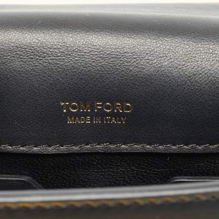 مملوكة مسبقًا Tom Ford Natalia Mini Black Leather Shoulder Bag