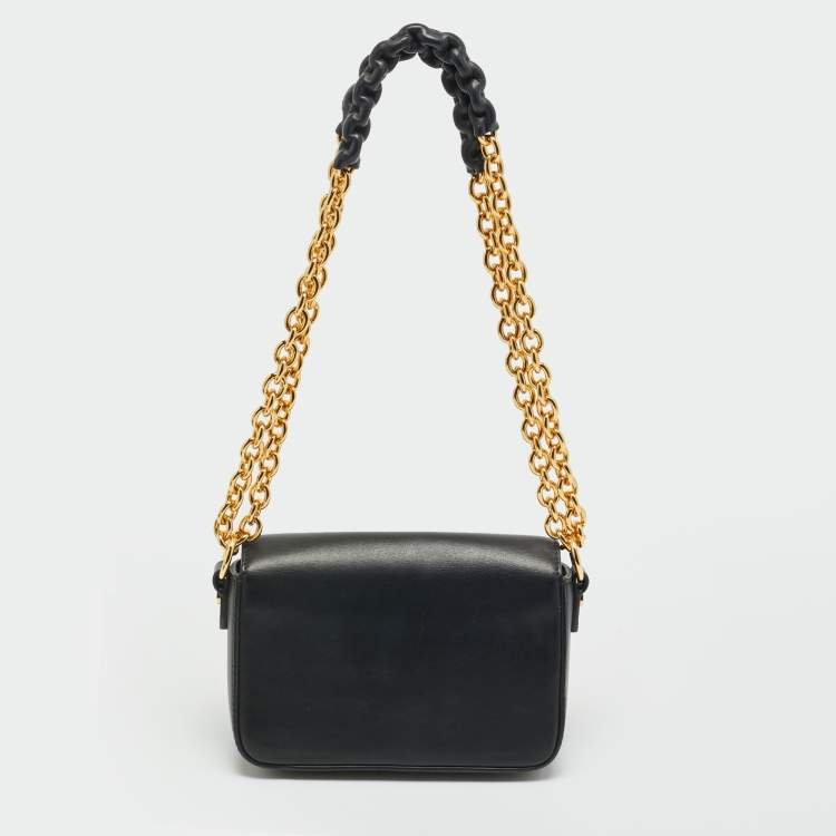 مملوكة مسبقًا Tom Ford Natalia Mini Black Leather Shoulder Bag