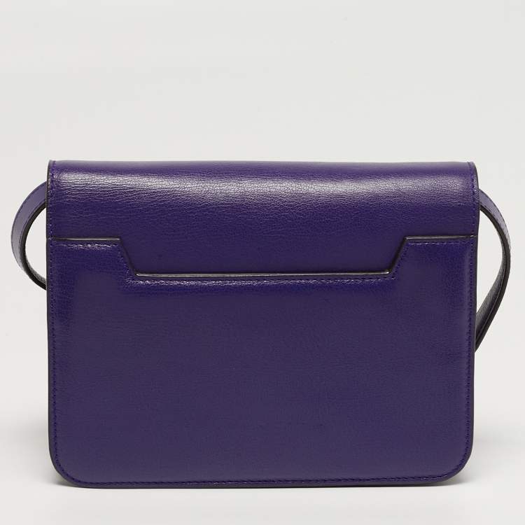 مملوكة مسبقًا Tom Ford Natalia Small Purple Leather Shoulder Bag