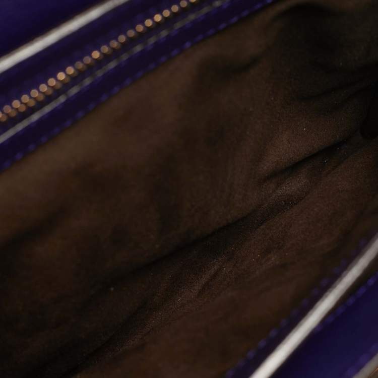 مملوكة مسبقًا Tom Ford Natalia Small Purple Leather Shoulder Bag