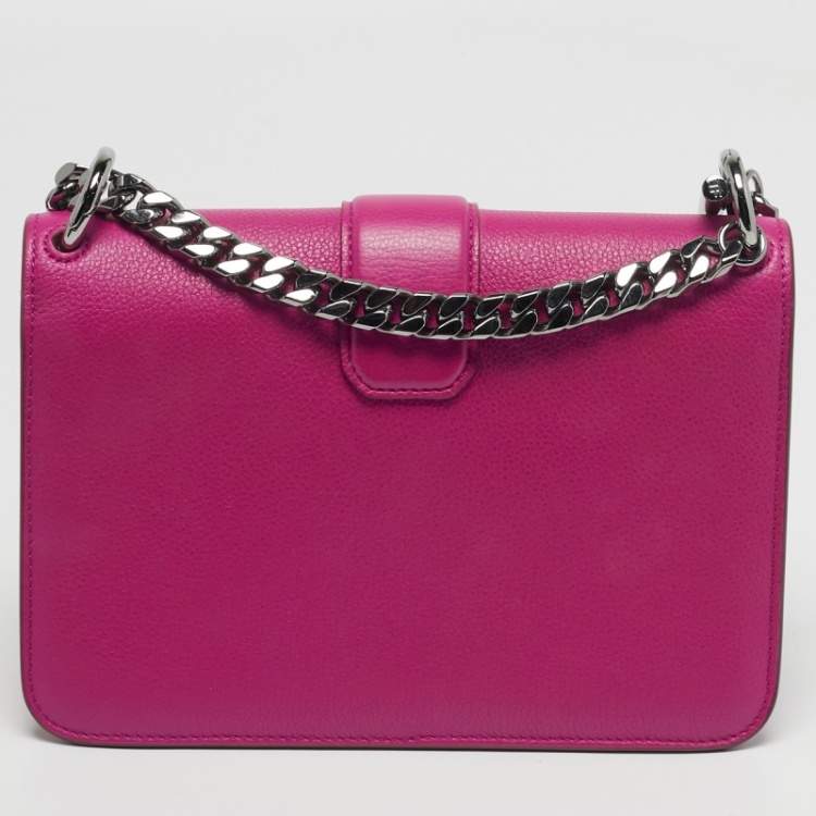 Pre Owned Tom Ford Tara Chain Pink Leather Shoulder Bag