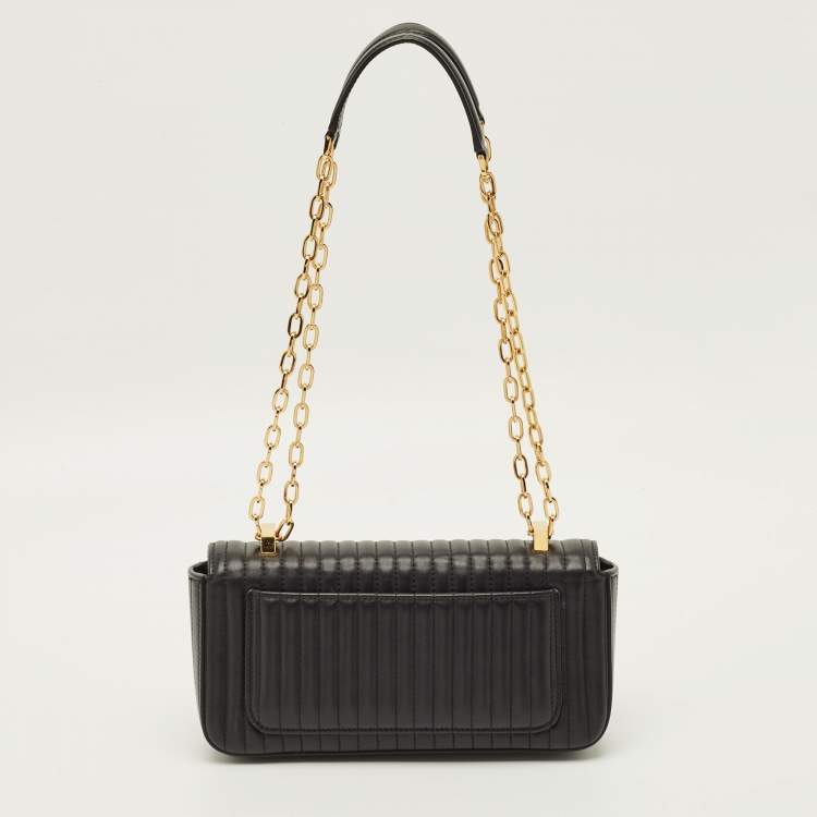 Pre Owned Tom Ford T-Clasp Black Quilted Leather Shoulder Bag