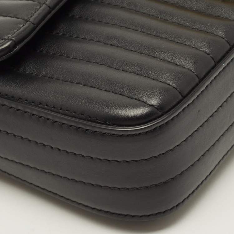 Pre Owned Tom Ford T-Clasp Black Quilted Leather Shoulder Bag