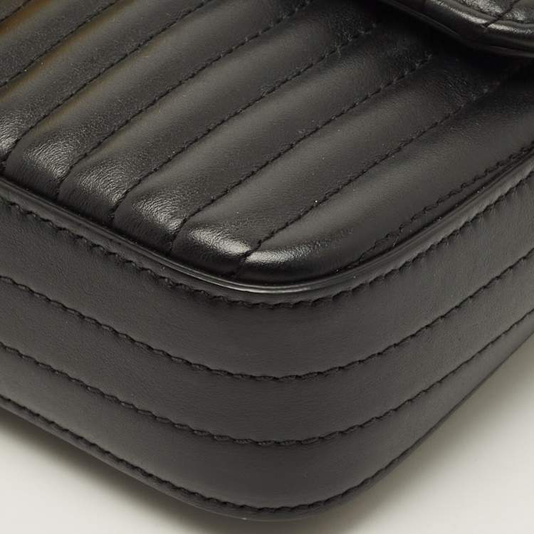 Pre Owned Tom Ford T-Clasp Black Quilted Leather Shoulder Bag