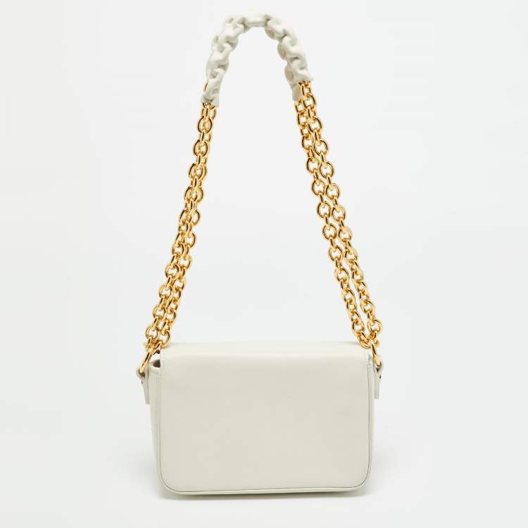 Pre Owned Tom Ford Natalia Mini White Leather Shoulder Bag