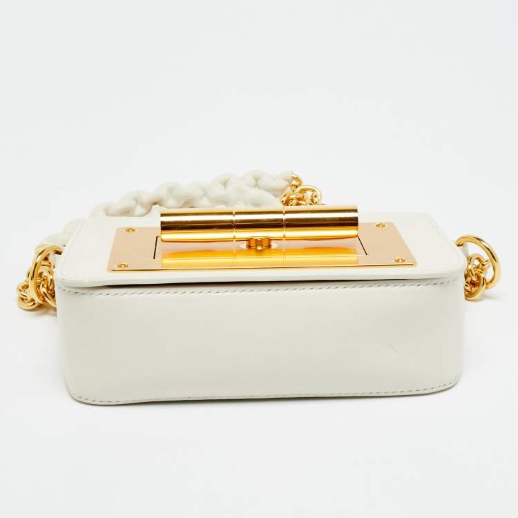 Pre Owned Tom Ford Natalia Mini White Leather Shoulder Bag