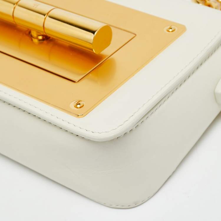 Pre Owned Tom Ford Natalia Mini White Leather Shoulder Bag