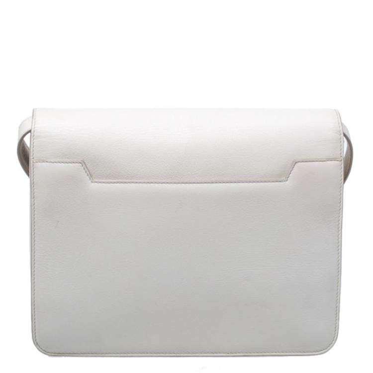 Pre Owned Tom Ford Cream Leather Large Natalia Shoulder Bag