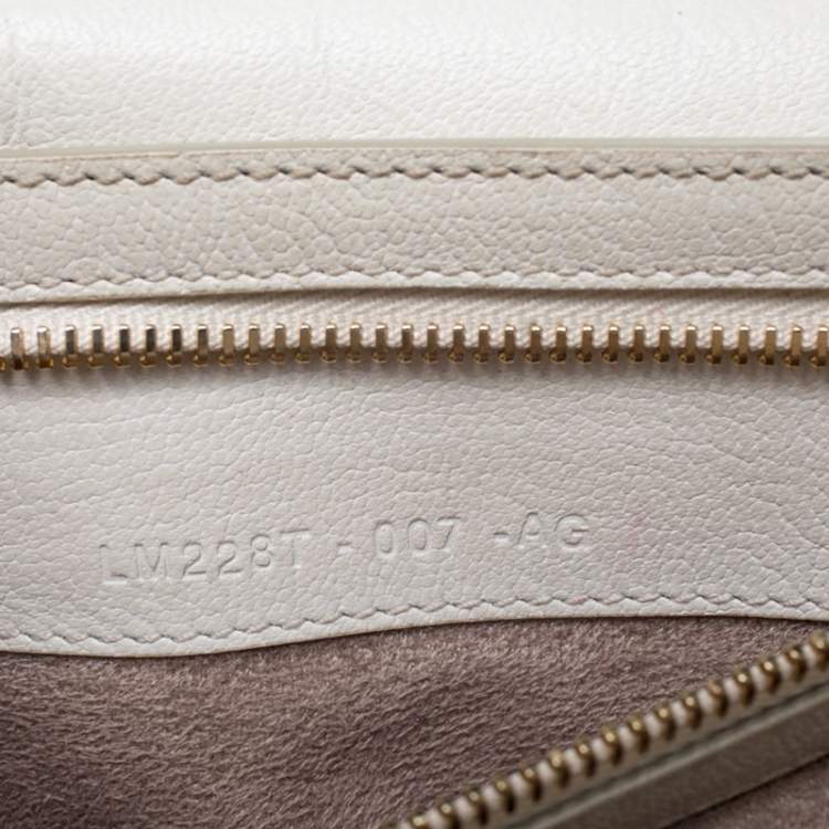Pre Owned Tom Ford Cream Leather Large Natalia Shoulder Bag