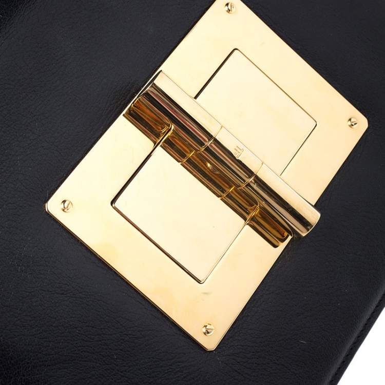 Pre Owned Tom Ford Black Leather Natalia Crossbody Bag