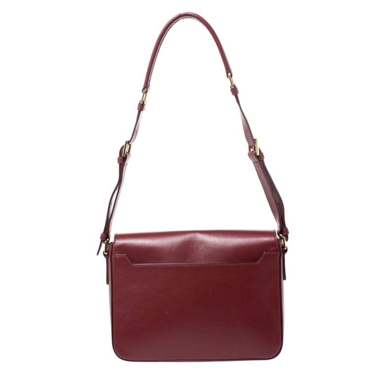 Pre Owned Tom Ford Red Leather Medium Natalia Day Shoulder Bag