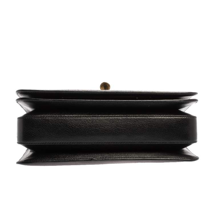 Pre Owned Tom Ford Black Leather Large Natalia Shoulder Bag