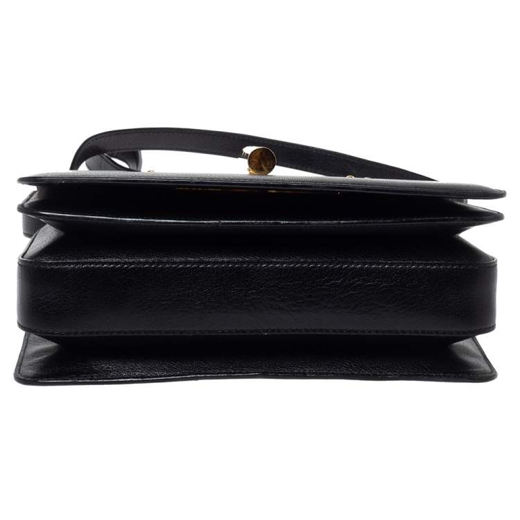 Pre Owned Tom Ford Black Leather Large Natalia Shoulder Bag