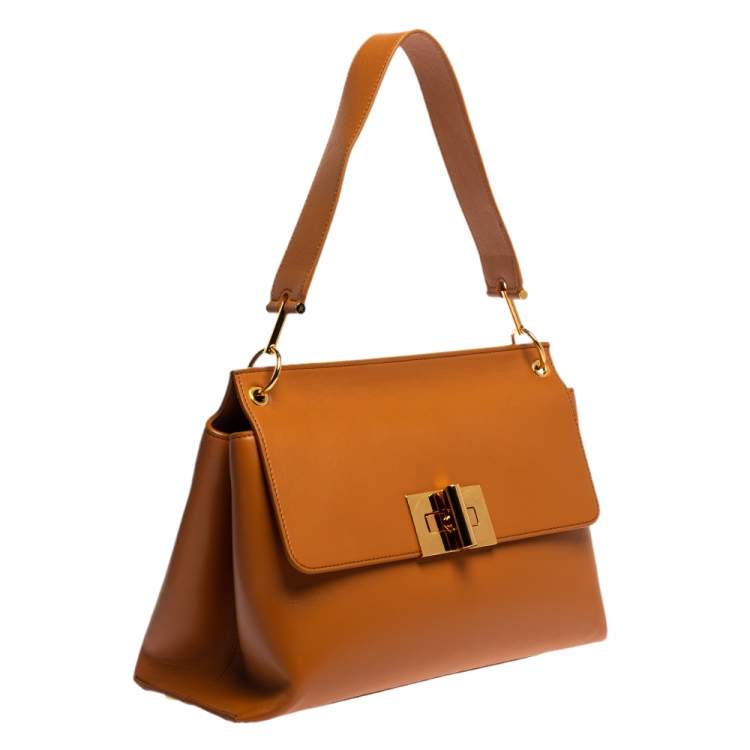 Pre Owned Tom Ford Tan Leather Natalia Shoulder Bag