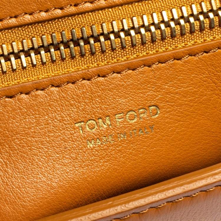 Pre Owned Tom Ford Tan Leather Natalia Shoulder Bag