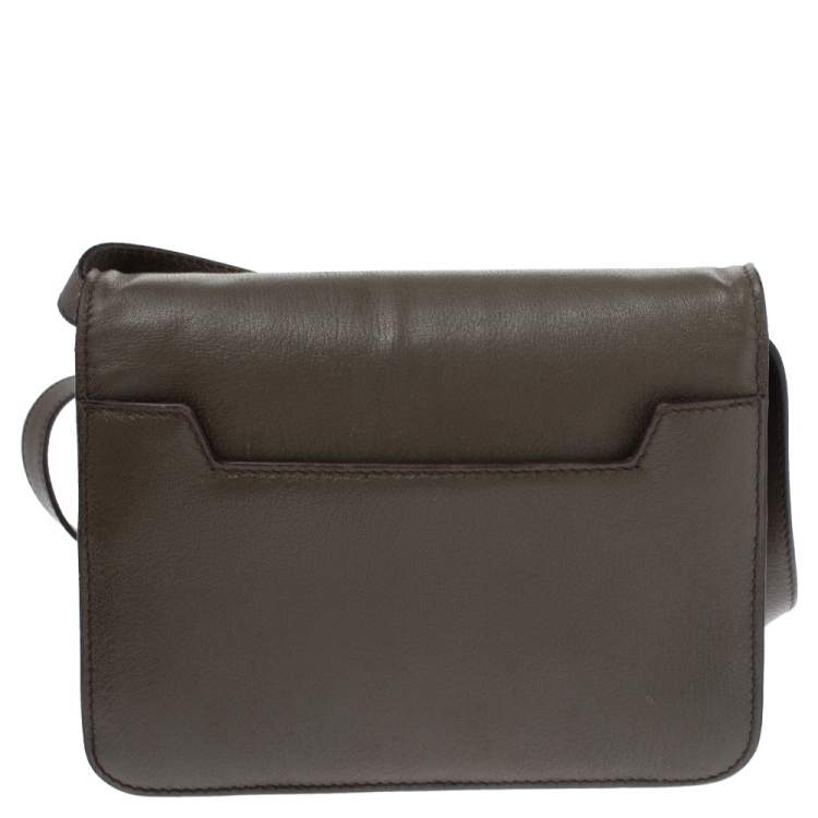 مملوكة مسبقًا Tom Ford Khaki Leather Small Natalia Crossbody Bag