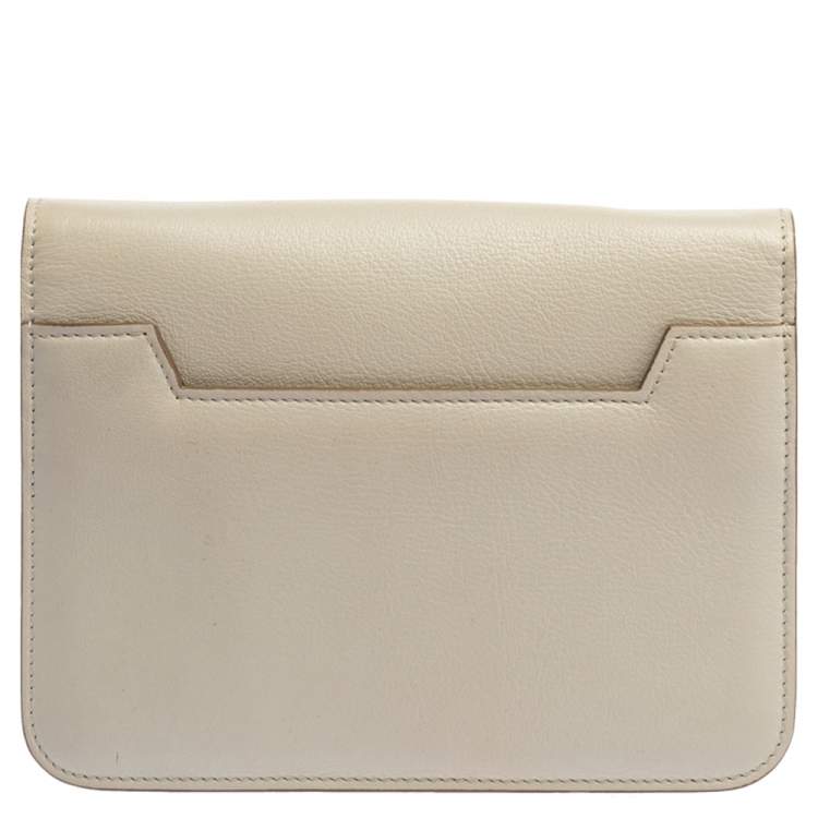 Pre Owned Tom Ford White Leather Small Natalia Crossbody Bag