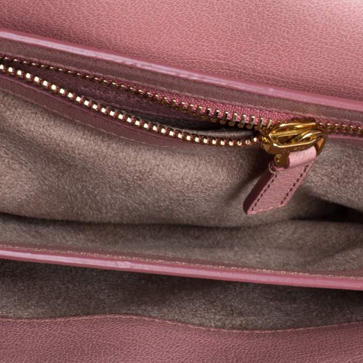Pre Owned Tom Ford Pink Leather Small Natalia Crossbody Bag