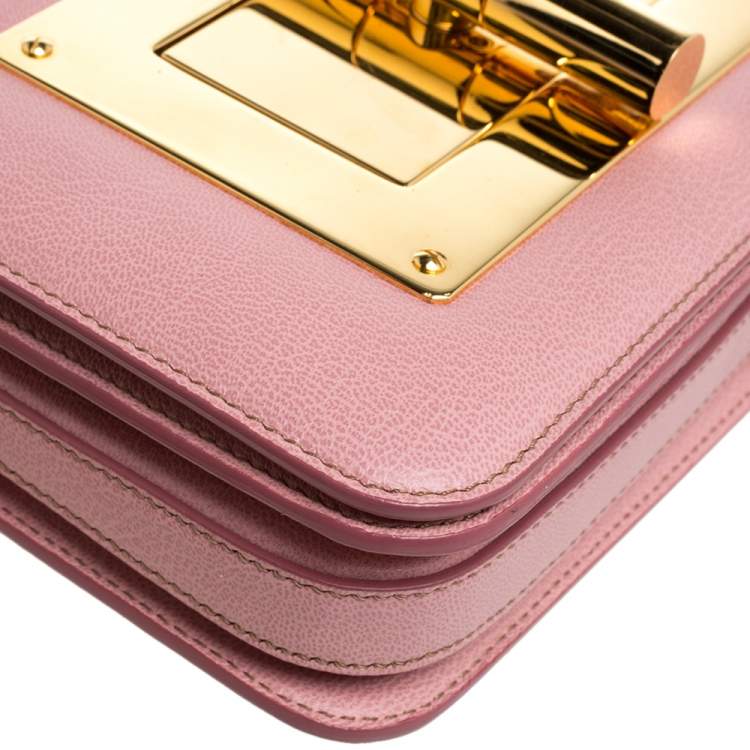 Pre Owned Tom Ford Pink Leather Small Natalia Crossbody Bag